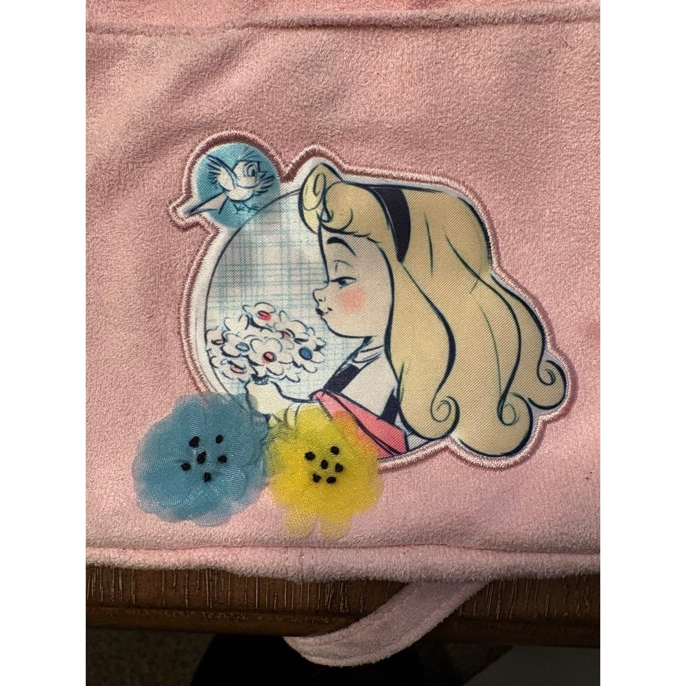 Disney Store Alice in Wonderland Plush Crossbody Bag Pink Y2K